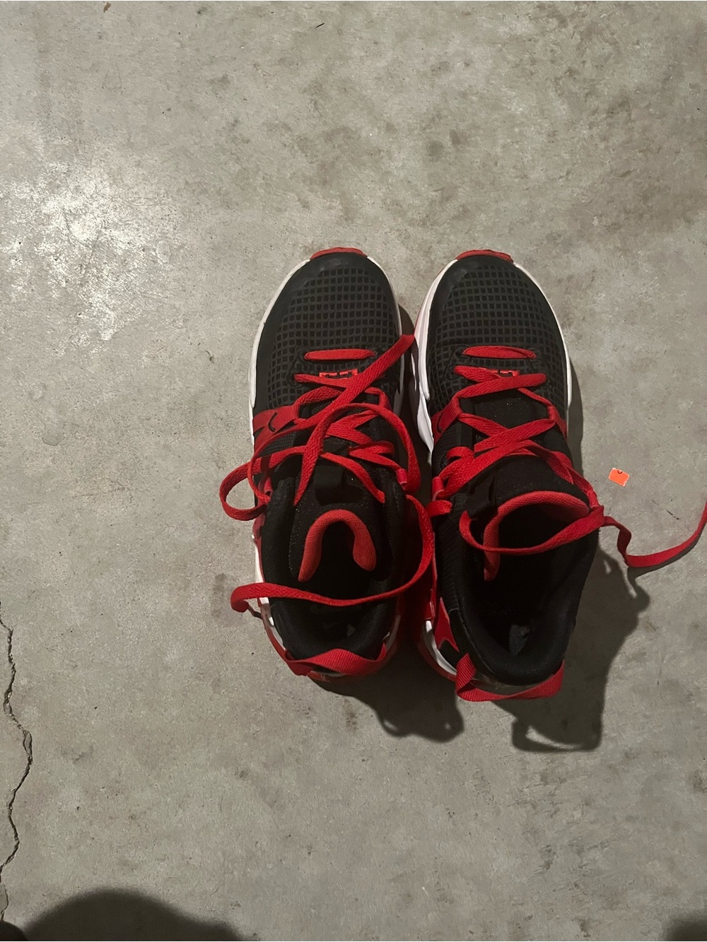 Nike Kids Black and Red Athletic Sneakers